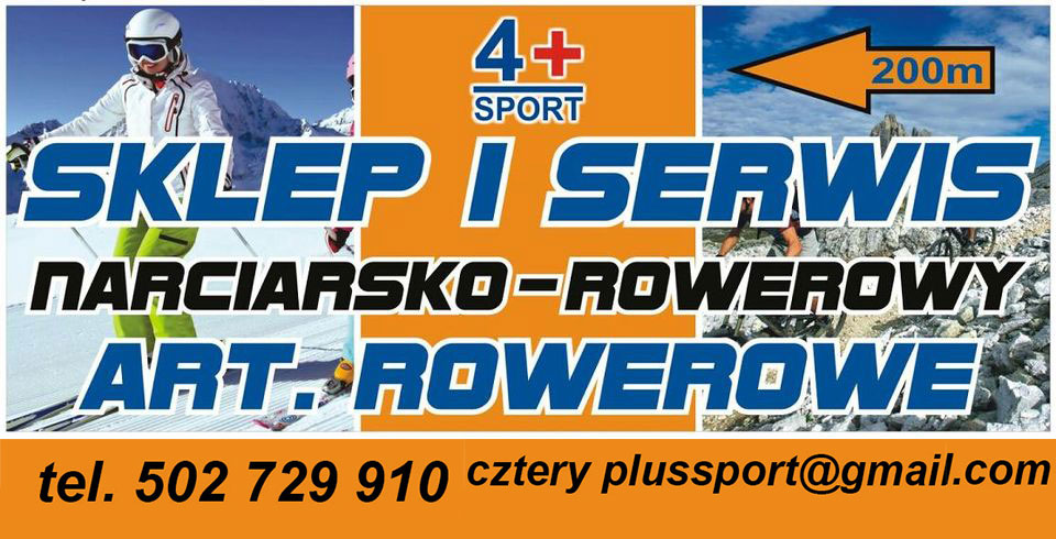 4+Sport Aleja 3 Maja 5, 30-063 Kraków, tel : 502 729 910 czteryplussport@gmail.com